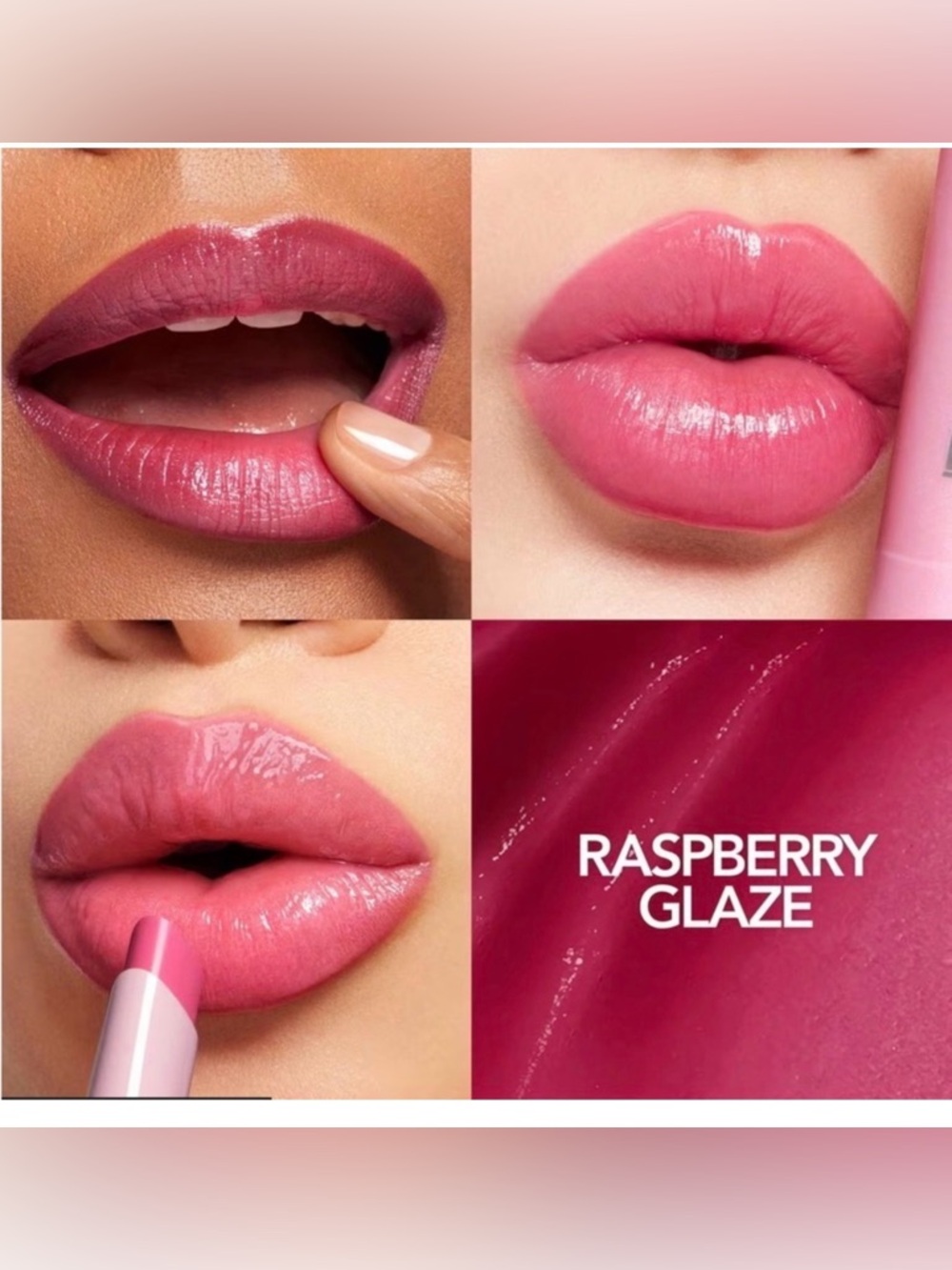 New! Buxom Raspberry Glaze Glow plump balm raspberry glaze